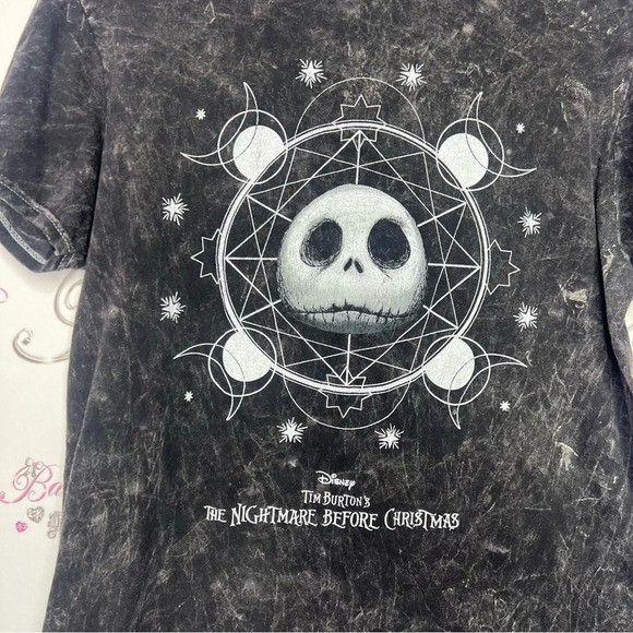 Disney Tim Burton’s nightmare before Christmas jack skeltoon distressed  tshirt - Picture 4 of 5